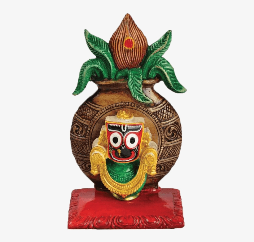 Ecraftodisha Marble Jagannath Idol Kalash Design - Figurine, transparent png download