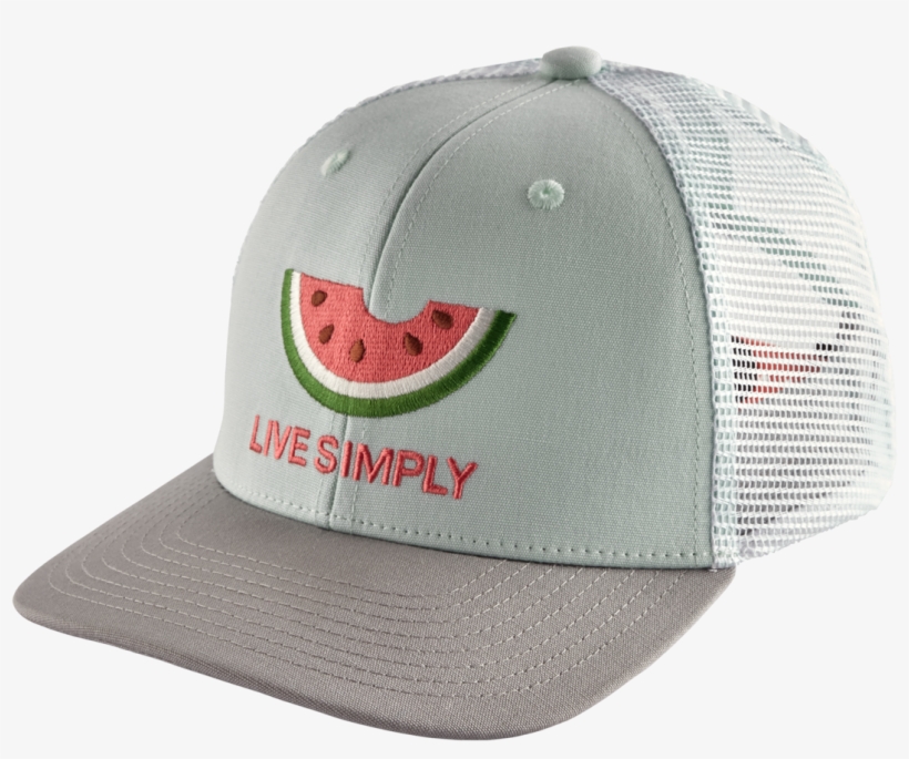 Patagonia Kids Trucker Hat In Live Simply Melon Atoll - Hat, transparent png download