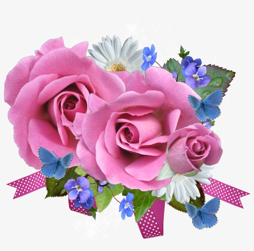 Out,transparent - Pink And Blue Rose Png, transparent png download