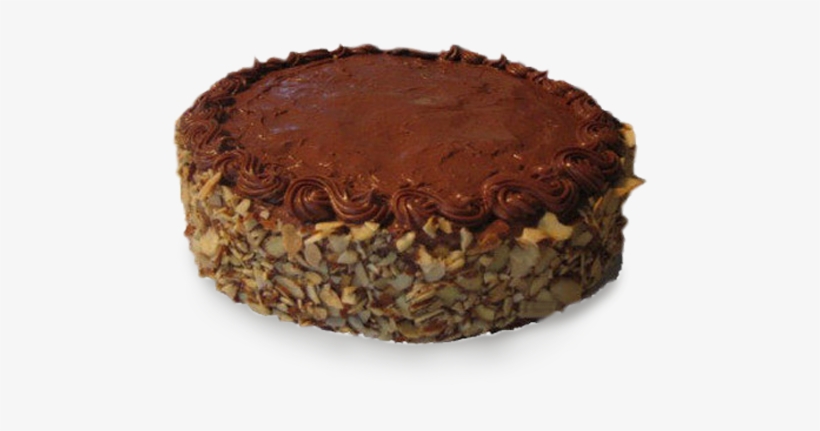Chocolate Almond Cake - Chocolate And Almond Cake, transparent png download