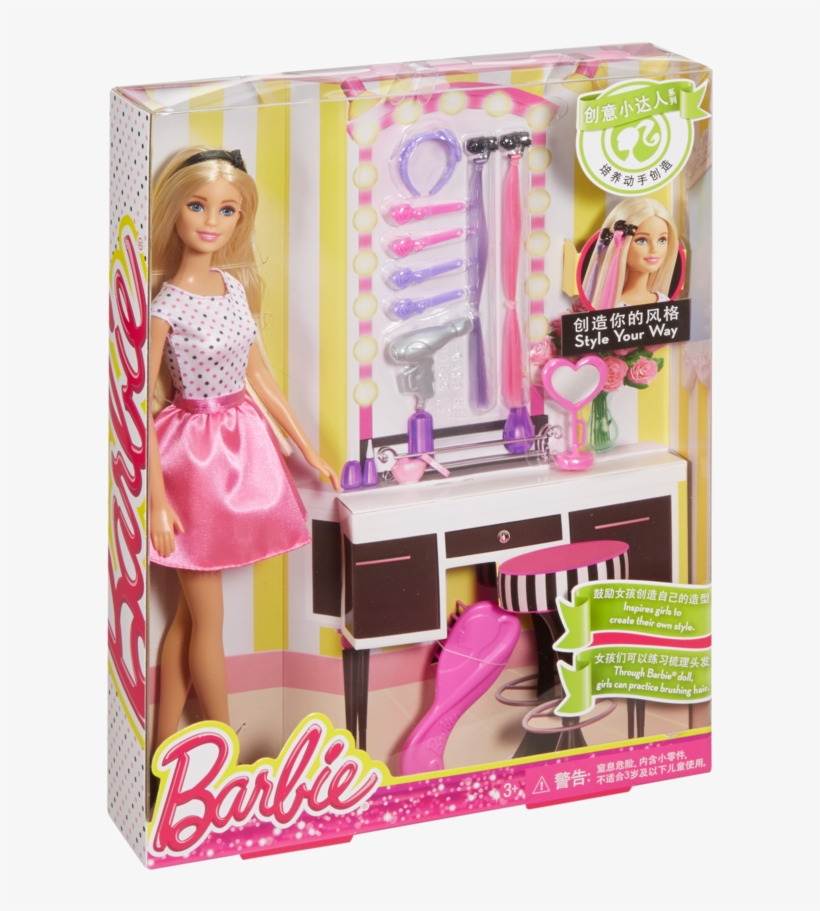 Hair Activity Set - Barbie, transparent png download