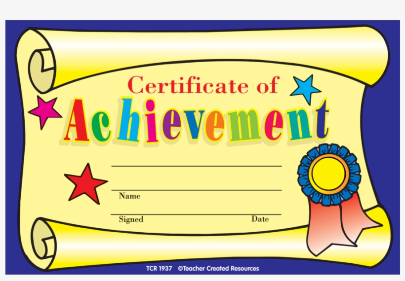 Tcr1937 Certificate Of Achievement Awards Image - Achievement Awards, transparent png download