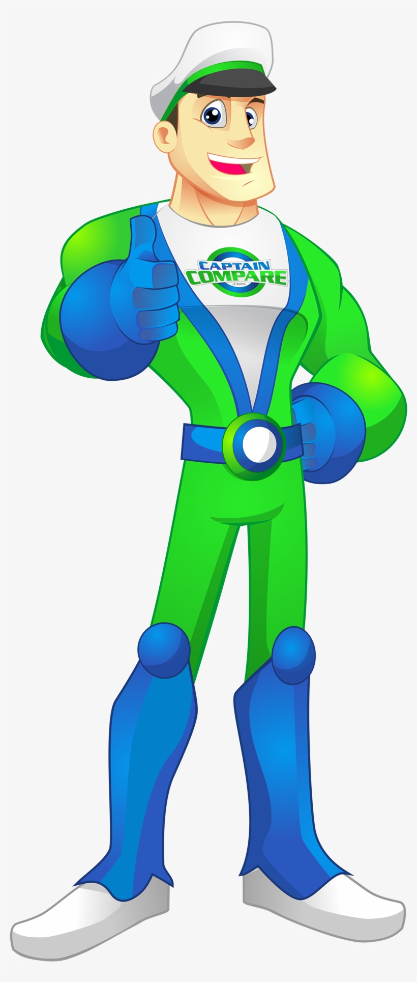 Captain Compare Mascot - Hero Mascot, transparent png download