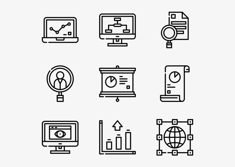 Analytics - Print Icon, transparent png download