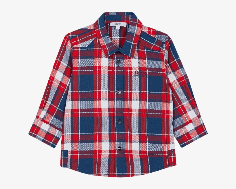 Blue & Red Plaid Shirt - Plaid, transparent png download
