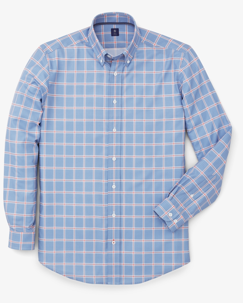 Stretch Twill Woven Plaid Shirt - Plaid, transparent png download