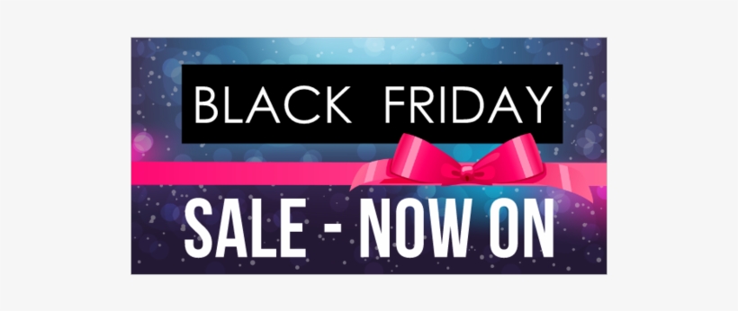 Sparkle Pink Ribbon Gift Wrap - Black Friday Sale Banner, transparent png download