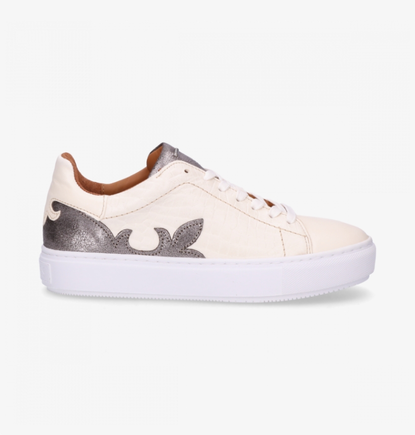 Sisterhood Sneaker Off White & Silver - Skate Shoe, transparent png download
