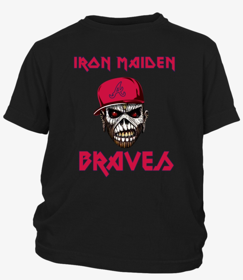 Atlanta Braves Iron Maiden Heavy Metal Baseball Shirts - Iron Maiden, transparent png download