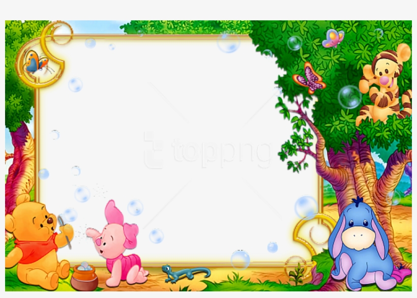 Free Png Kids Transparent Frame With Winnie The Pooh - Winnie The Pooh Borders, transparent png download