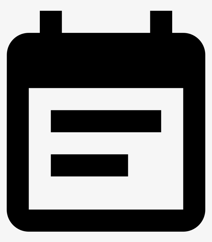 Ic Event Note 48px - Sign, transparent png download