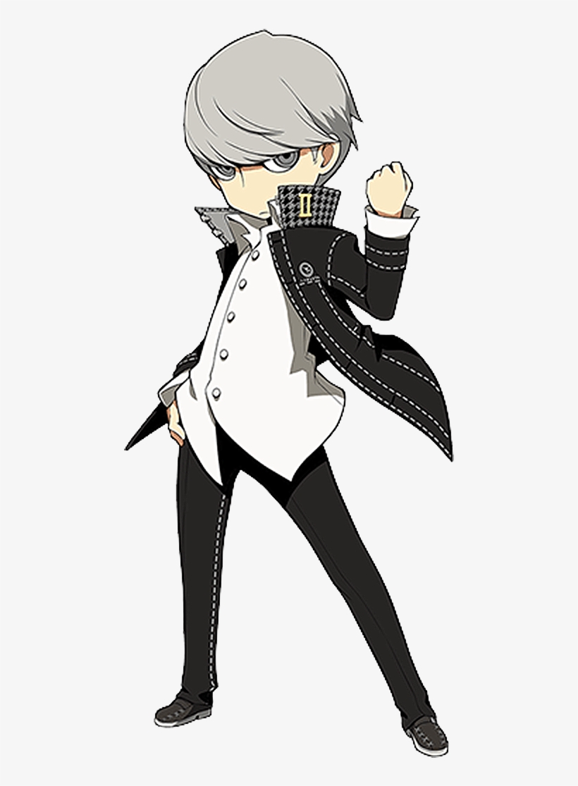 Full-body Png Versions Of The P4 & P5 Protagonists, - Persona Q2 Art, transparent png download