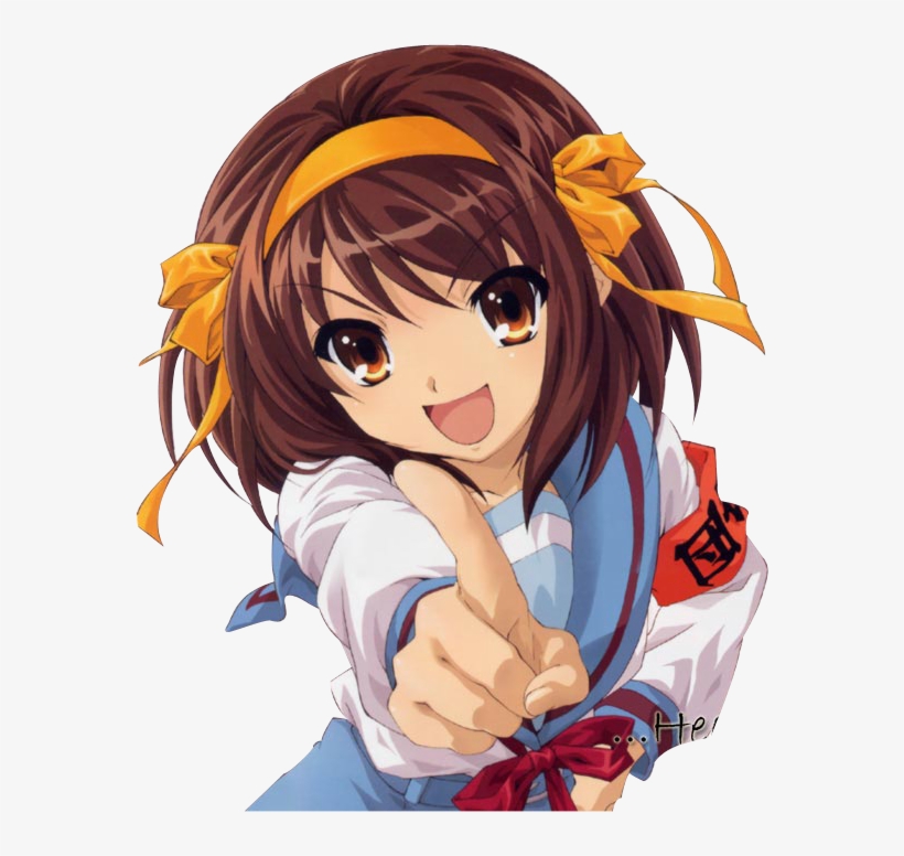 Die Melancholie Der Haruhi Suzumiya - Light Brown Skin Anime, transparent png download