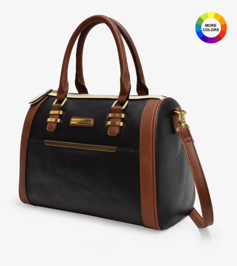 Adrienne Vittadini Belted Barrel Bag - Handbag, transparent png download