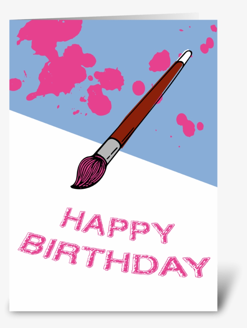 Send This Greeting Card Designed By Clever Name Designs - Ink Splatter, transparent png download