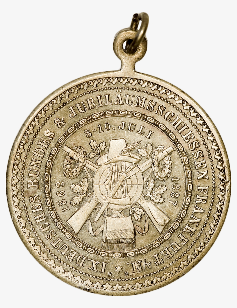 1887 9th Federal Shooting Festival And Jubilee In Frankfurt - Locket, transparent png download