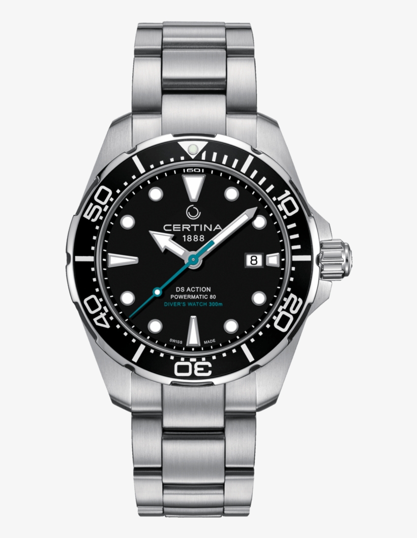 Ds Action Diver Powermatic - Certina Ds Action Diver Powermatic 80, transparent png download