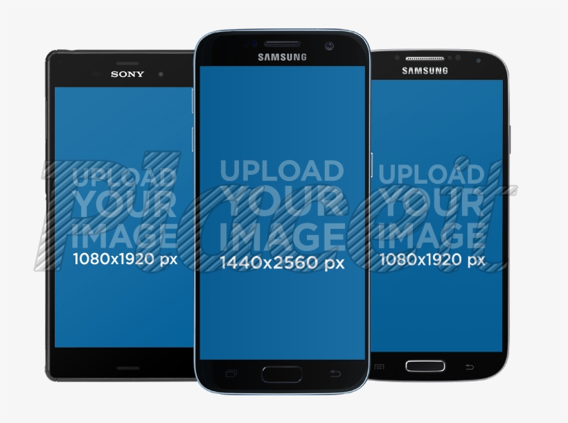 Placeit Black Phones In Portrait Position Over - Png Phone Mockup, transparent png download