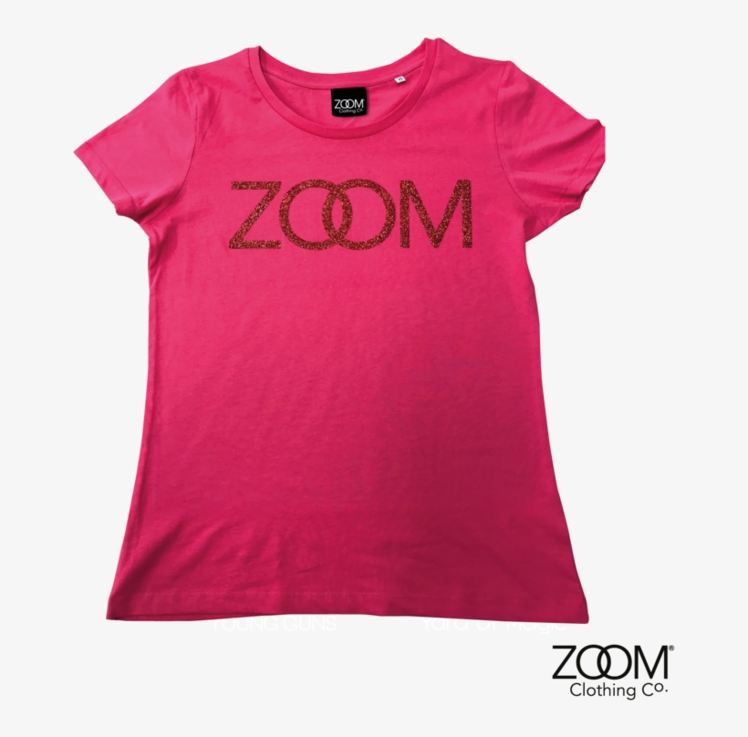 Zoom Red Glitter T - Active Shirt, transparent png download