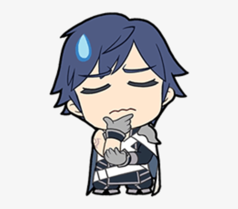 Thinking Chrom Emoji - Cartoon, transparent png download