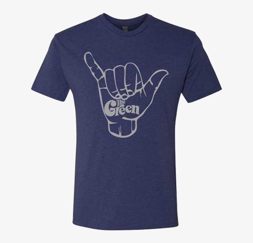 Shaka Tee Heather Navy - Hand, transparent png download