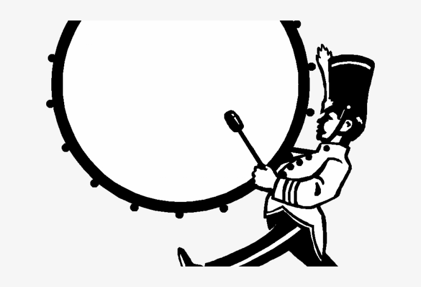 Hat Clipart Marching Band - Result For Marching Band Bass Drum Clipart, transparent png download