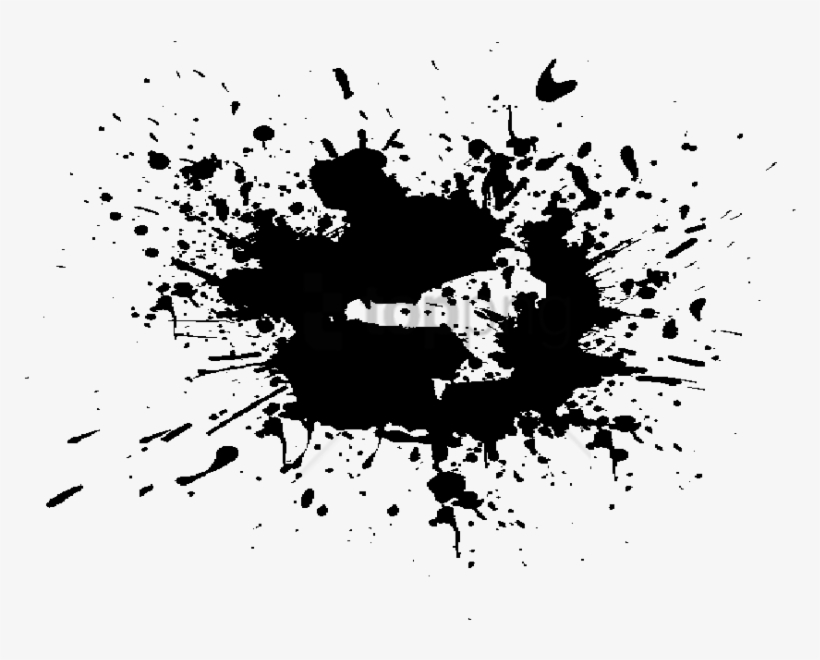 Free Png Color Ink Splatter Png Png Image With Transparent - Black Paint Splatter, transparent png download