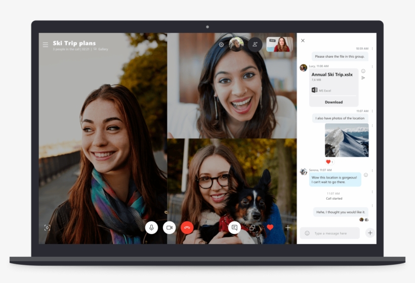 The Chat Box From The Left Side And Arranged It To - Skype, transparent png download