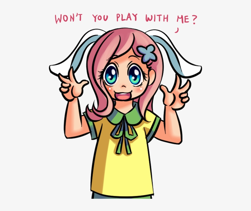 Fluttershy Hair Face Clothing Woman Facial Expression - Cartoon, transparent png download