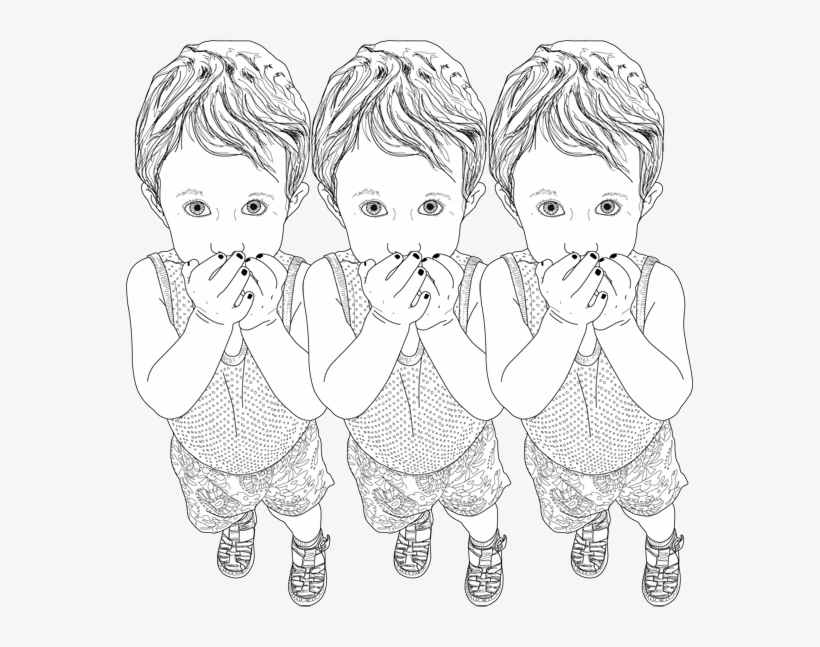 Vectorial Drawing Become A Sticker - Illustration, transparent png download