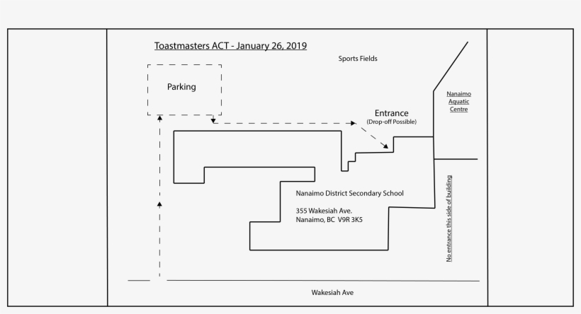 Map For Parking And Entrance - Diagram, transparent png download