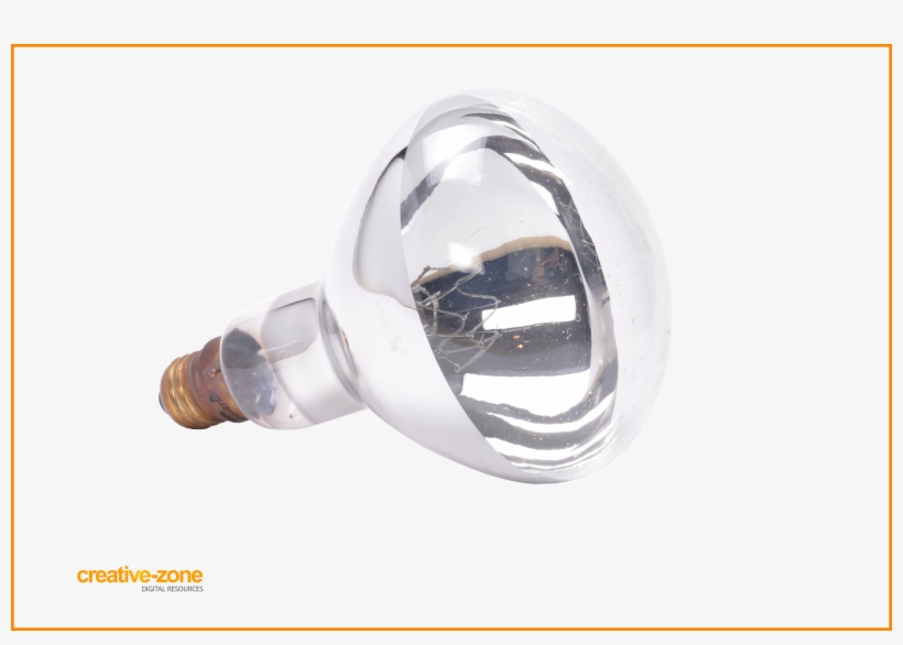 Big Reflector Light Bulb, Socket E27, Transparent - Incandescent Light Bulb, transparent png download