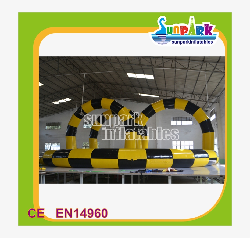 Commercial Racing Track Inflatable Zorb Ball Track - Inflatable, transparent png download
