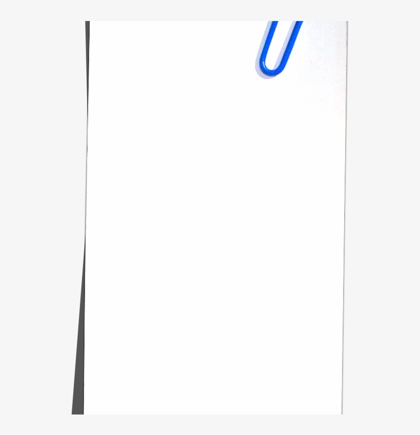 Paper With Clip Png Image - Writing, transparent png download