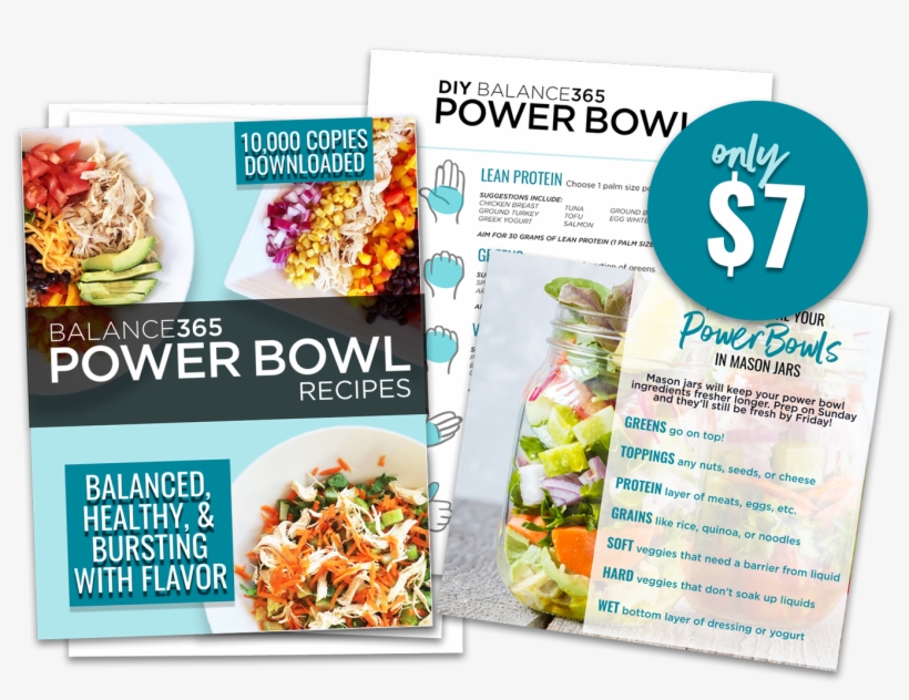 Get All 25 Balance365 Power Bowl Recipes - Flyer, transparent png download