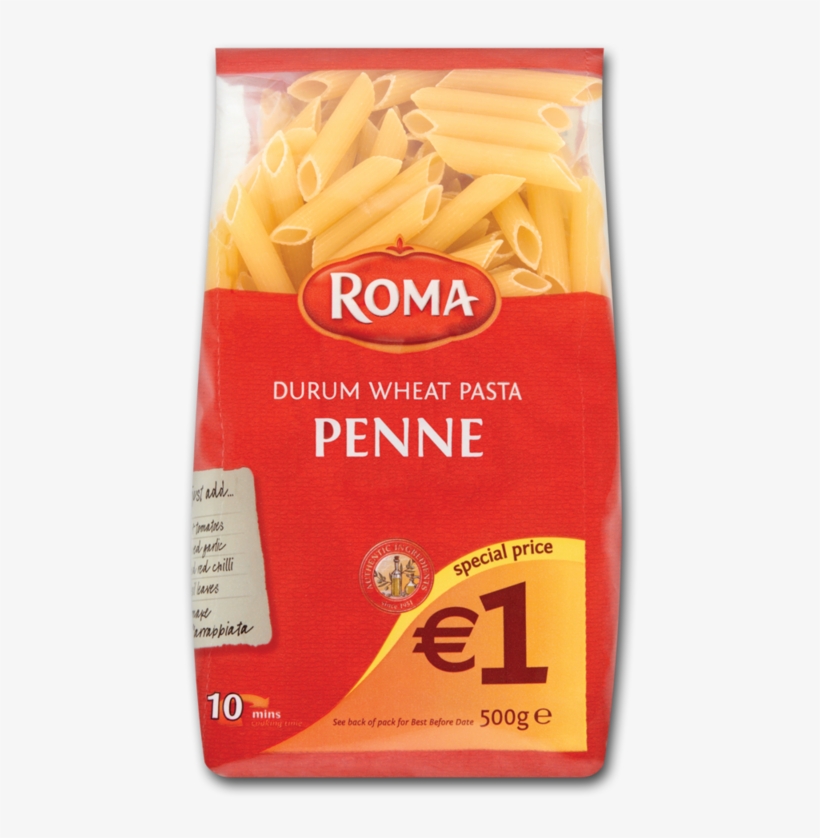 Roma Penne Pasta 500g - Penne, transparent png download