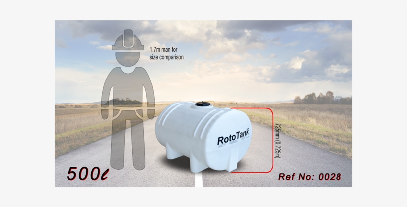 Rototank Horizontal Transport Tank 500l Png - Banner, transparent png download
