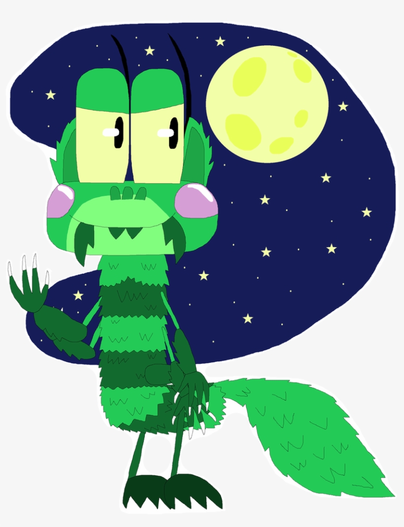 Werewolf Cricket By Tarzanwothaz Werewolf Cricket By - Cartoon, transparent png download