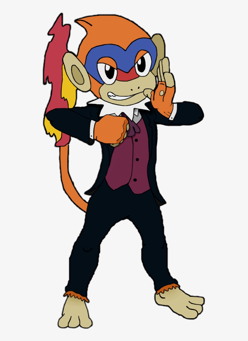 Image Monferno Peter In S Suit Bg - Tarzan Pokemon, transparent png download