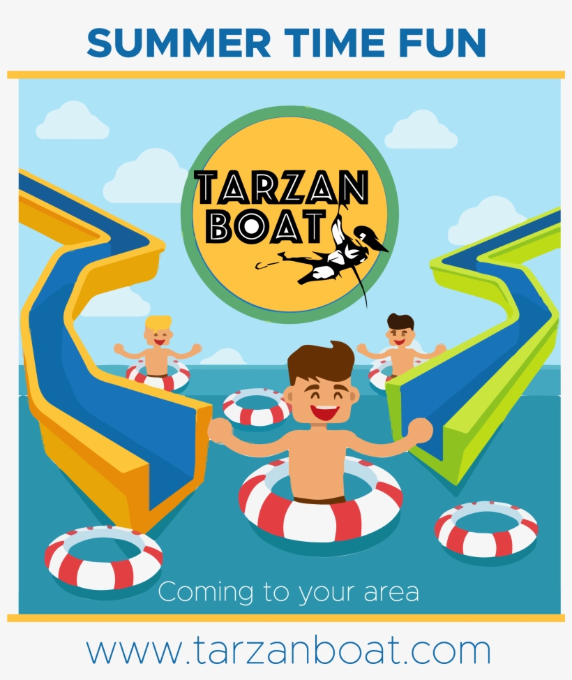 Tarzan Boat Blog - 水 樂園 卡通, transparent png download