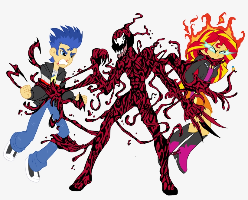 Carnage Png - Sunset Shimmer And Carnage, transparent png download