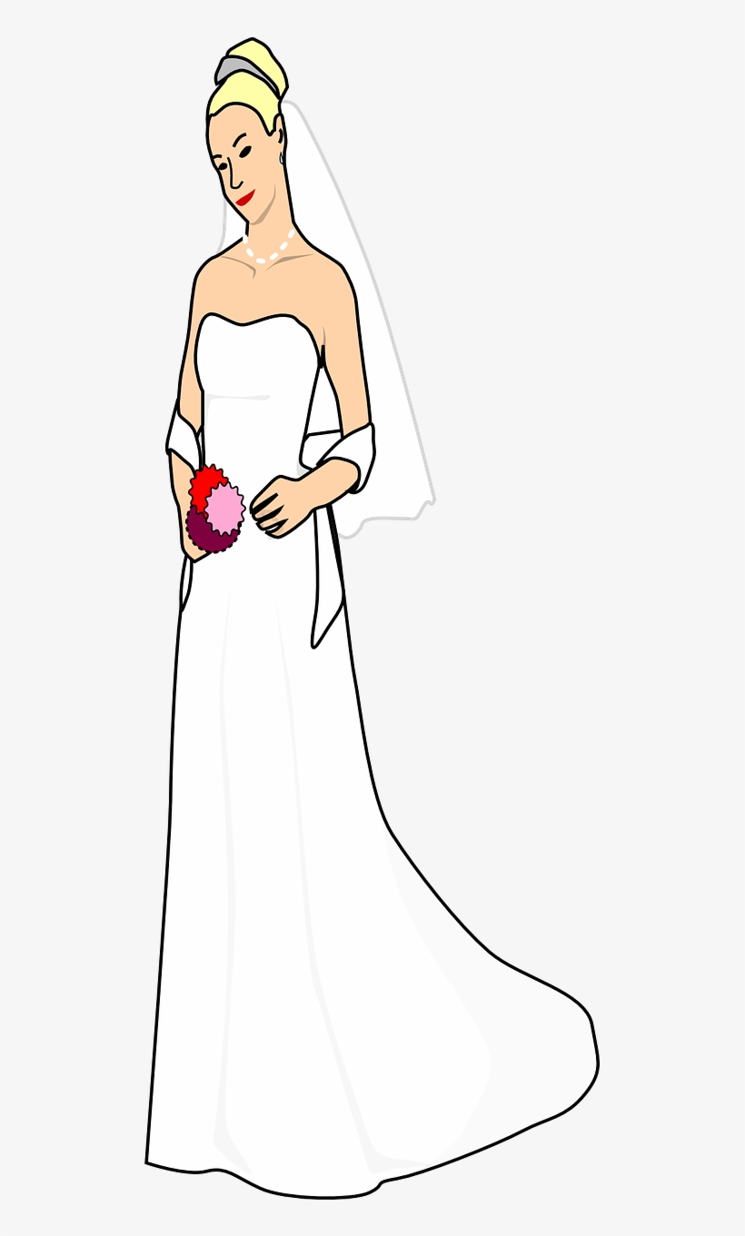 Bride Dress Wedding - Pengantin Wanita Vektor PNG Image | Transparent ...