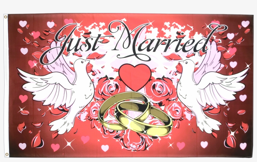 Ft Flag - Just Married, transparent png download
