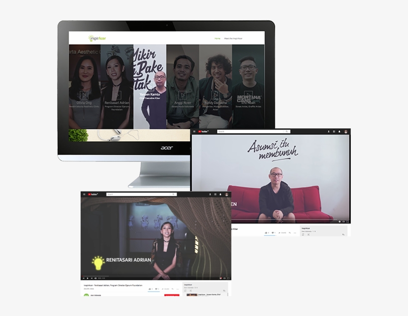 Inspiracer - Flat Panel Display, transparent png download