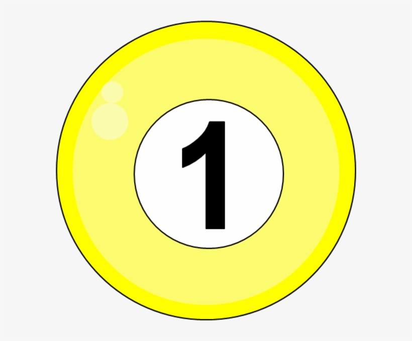 Billiard Ball Number 1, transparent png download