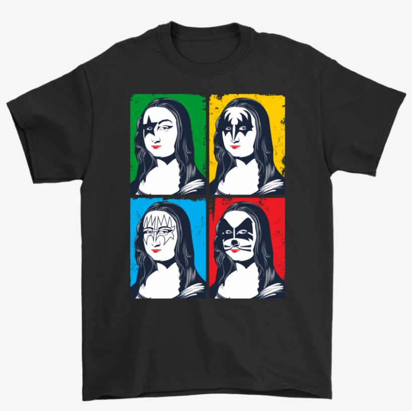 Mona Lisa Kiss Funny Mashup Music And Art T-shirt - We Re Just Two Lost Souls Swimming Fish Bowl, transparent png download