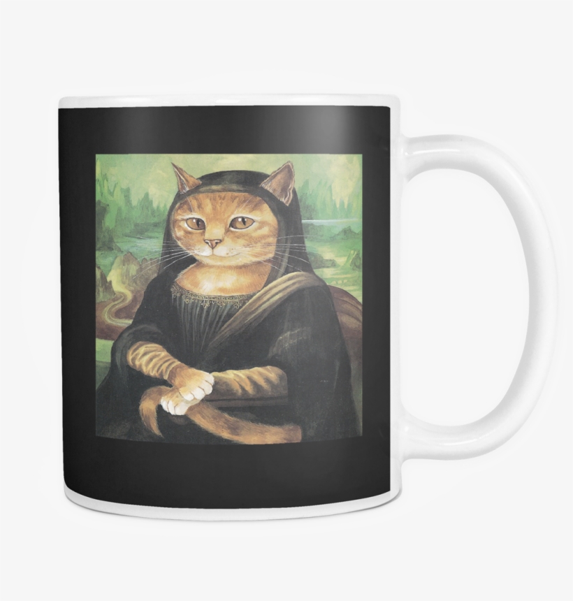 Drinkware Mona Lisa Meow Mug - Susan Herbert, transparent png download