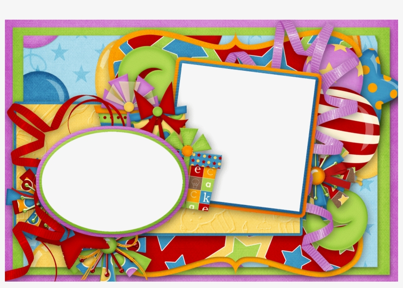 Marco Para Fotos Con Caja De Regalos - Marcos Para Fotos De Hombres De Cumpleaños, transparent png download