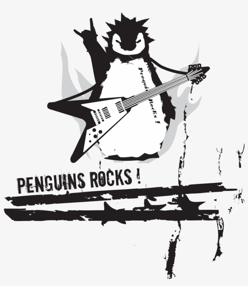 Png Winter Concert Snowflake Treble - Rock On Penguin, transparent png download