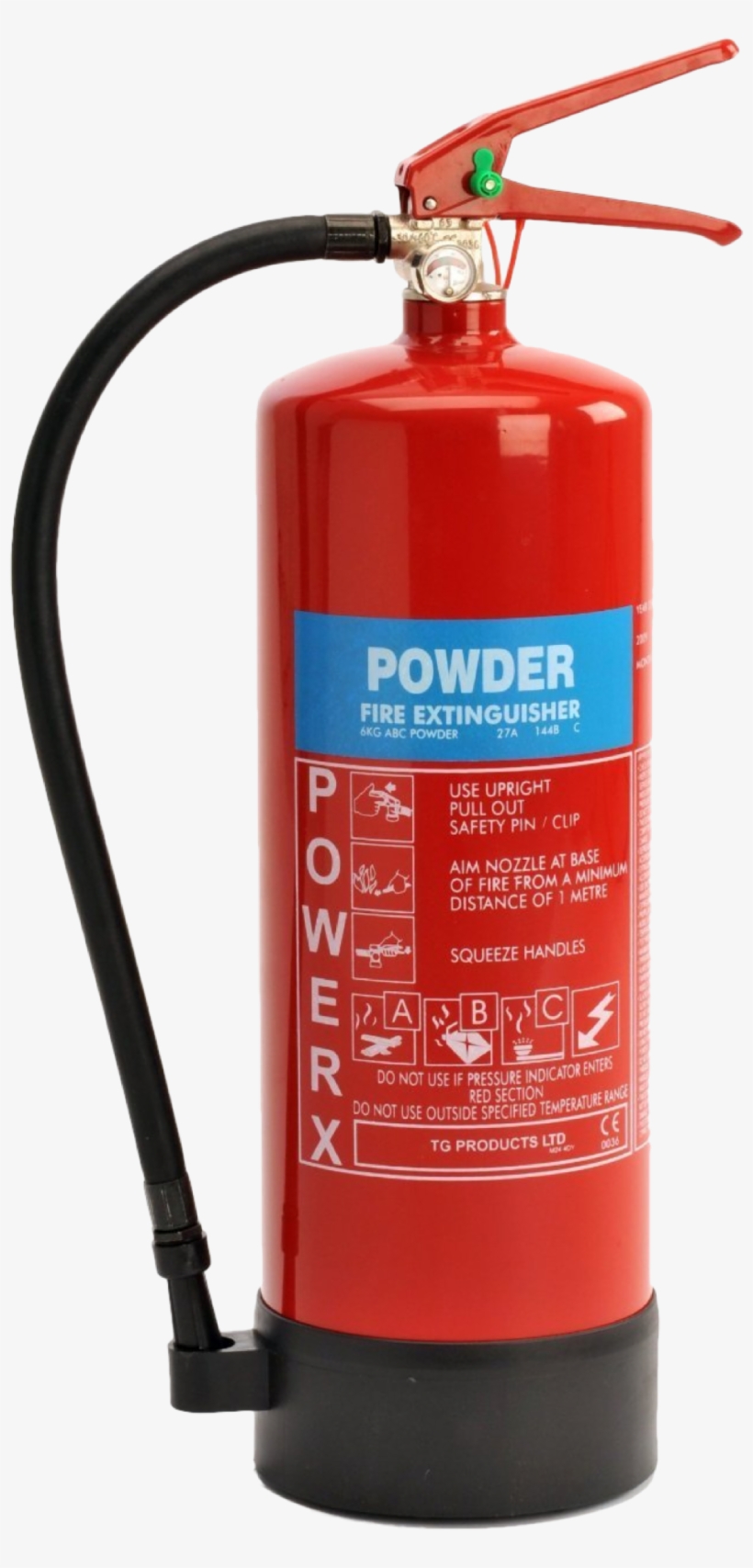 Powder Fire Extinguisher, transparent png download
